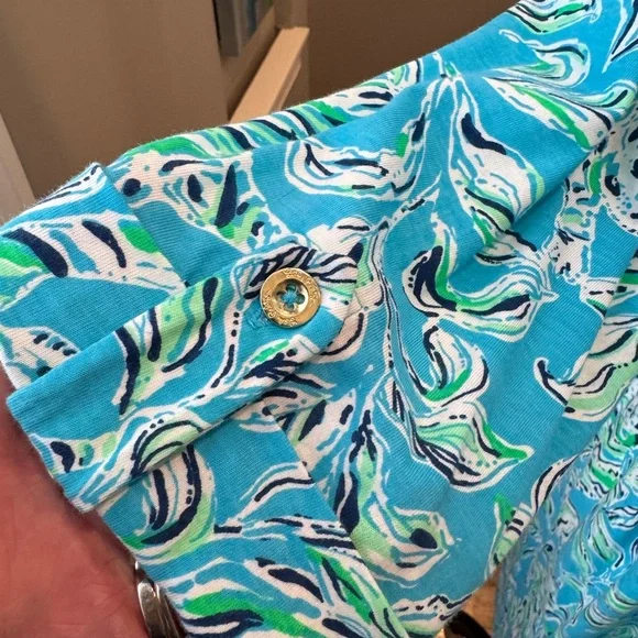 Lilly Pulitzer Loran Swing Dress. Turquoise Oasis. Size XL. - Picture 7 of 11